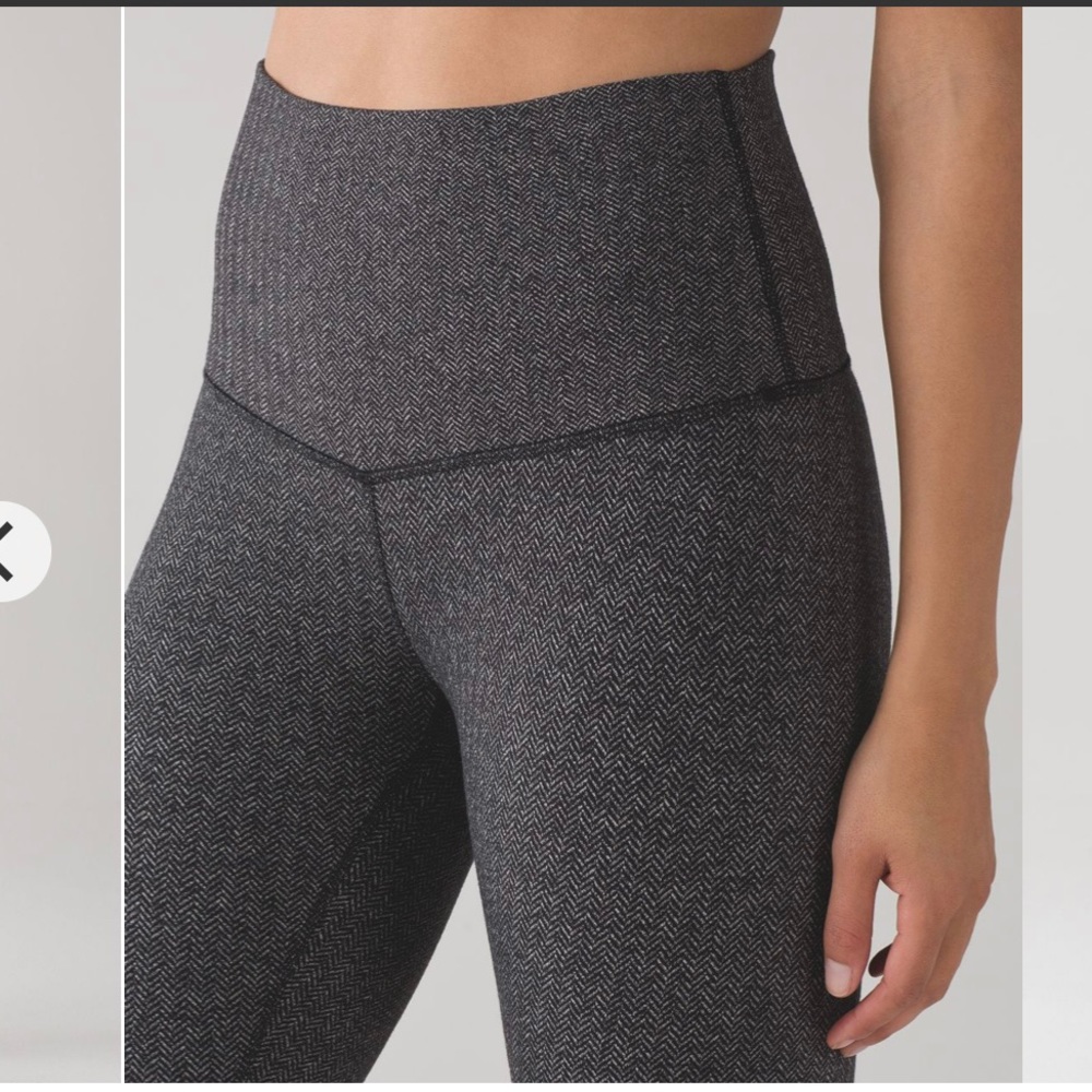 Lululemon herringbone wunder under leggings, sz 4